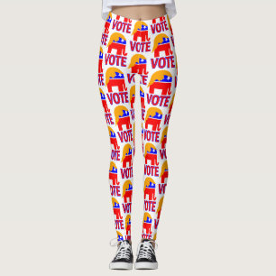 Republicansk elefanttrump 2020 leggings