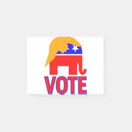 Republicansk elefanttrump 2020 post-it block