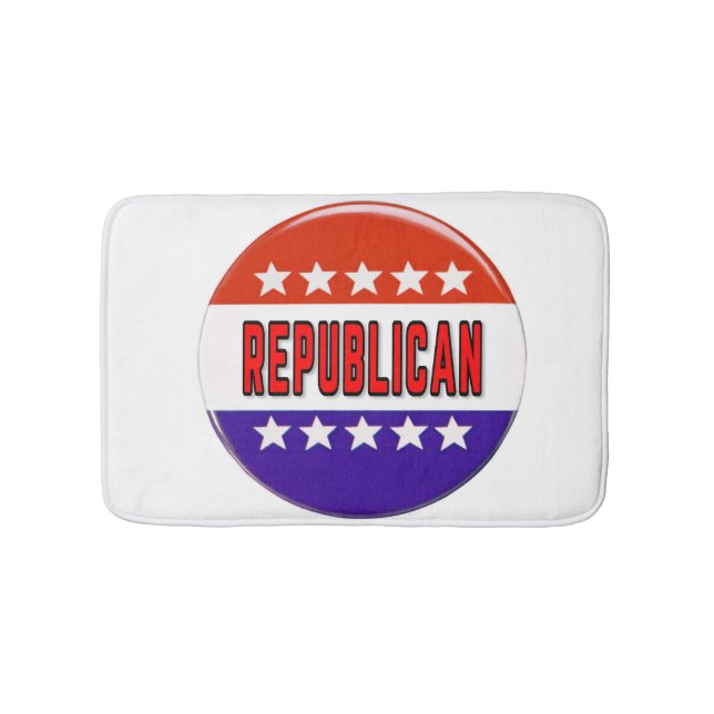 Republicansk knapp badrumsmatta (Framsidan)