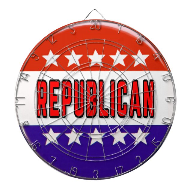 Republicansk knapp darttavla (Framsidan)