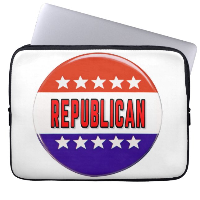 Republicansk knapp laptop fodral (Framsidan)