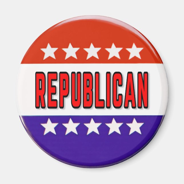 Republicansk knapp magnet (Framsidan)