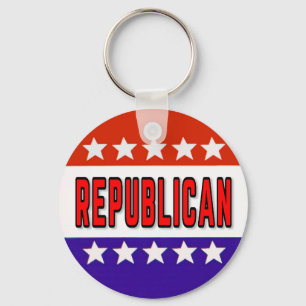 Republicansk knapp nyckelring