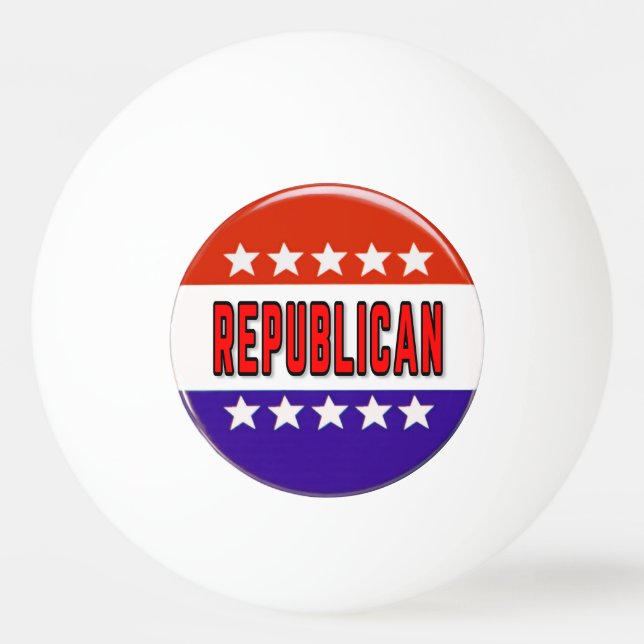 Republicansk knapp pingisboll (Framsidan)