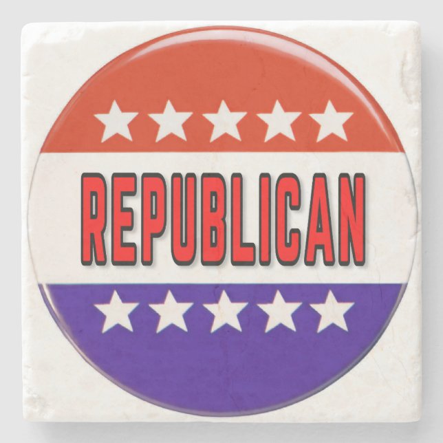 Republicansk knapp stenunderlägg (Framsidan)