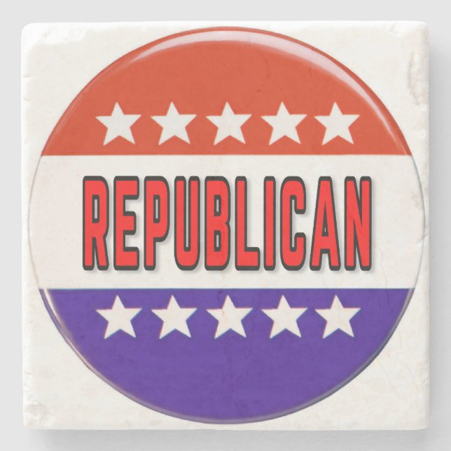 Republicansk knapp stenunderlägg (Framsidan)