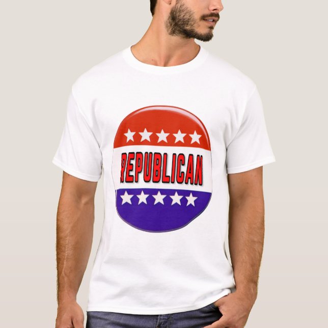 Republicansk knapp t shirt (Framsida)