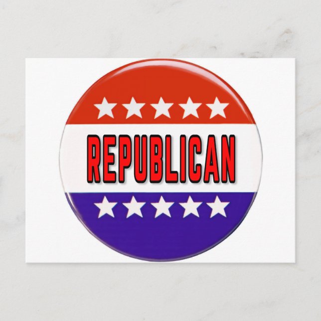Republicansk knapp vykort (Framsida)