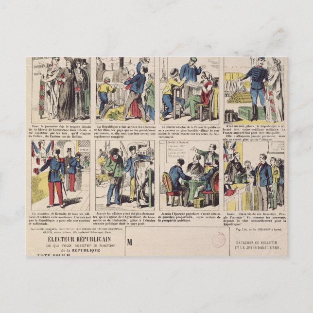 Republicansk propaganda vykort (Framsida)