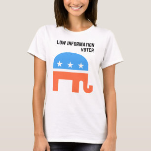 Republicansk väljare med låg information t shirt