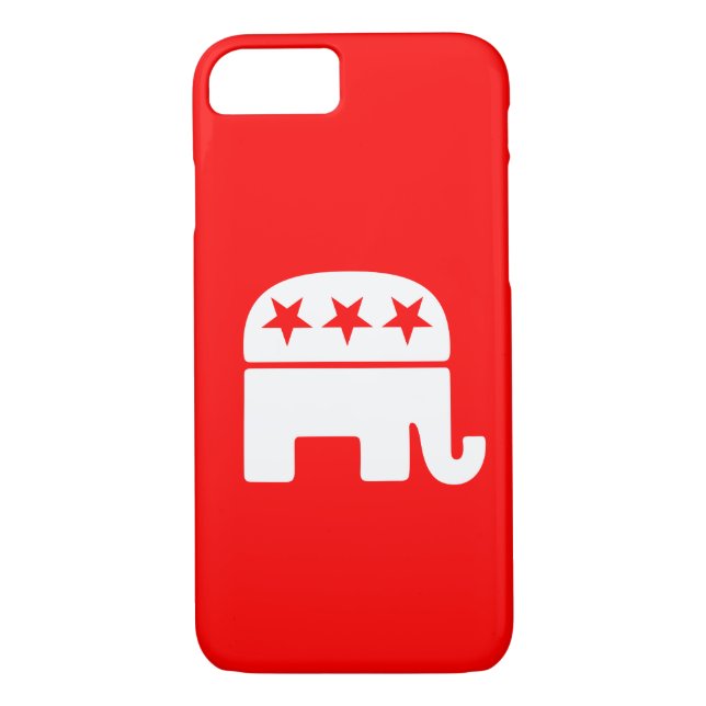 Republicanska elefanter Case-Mate iPhone skal (Baksida)