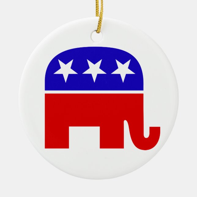 Republicanska Elephant Ornament (Framsidan)