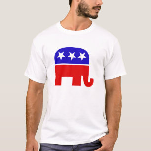 Republicanska Elephant T-skjortor T-shirt