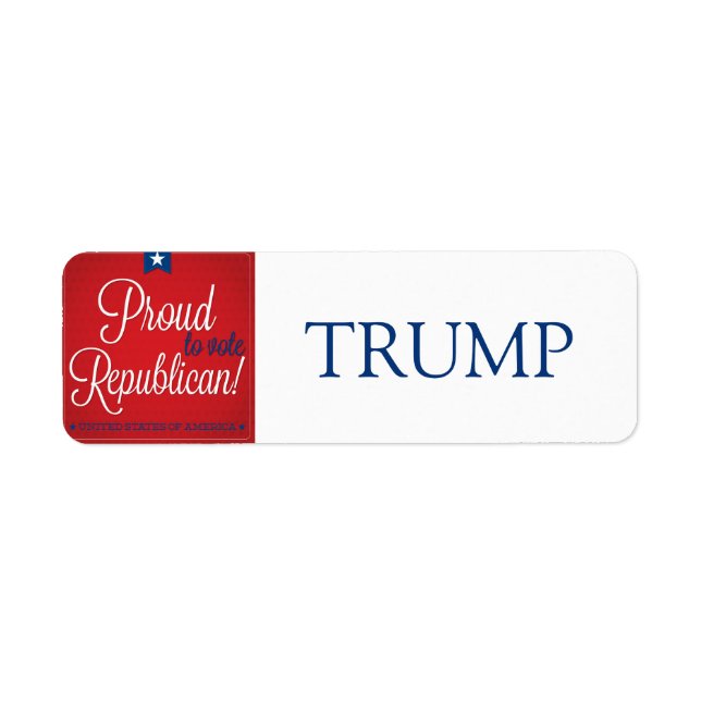 Republicanska Returadress Etikett (Framsidan)