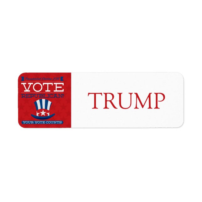 Republicanska Returadress Etikett (Framsidan)