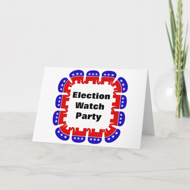 Republicanska valövervakare Party Kort (Framsida)