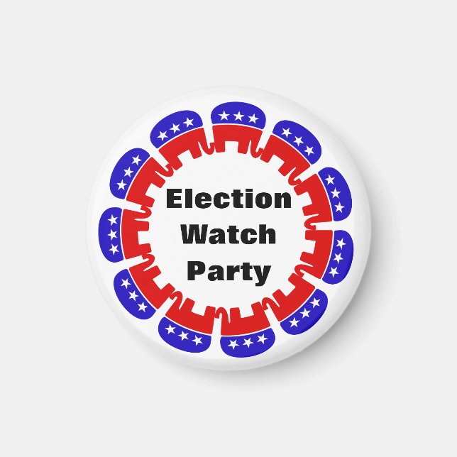 Republicanska valövervakare Party Magnet (Framsidan)