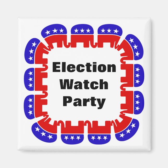 Republicanska valövervakare Party Magnet (Framsidan)