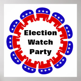 Republicanska valövervakare Party Poster