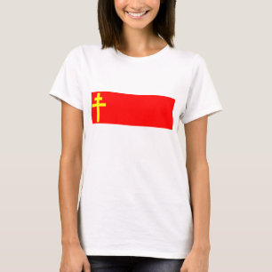 Republik av Alsace Lorraine, frankrikeflagga Tee