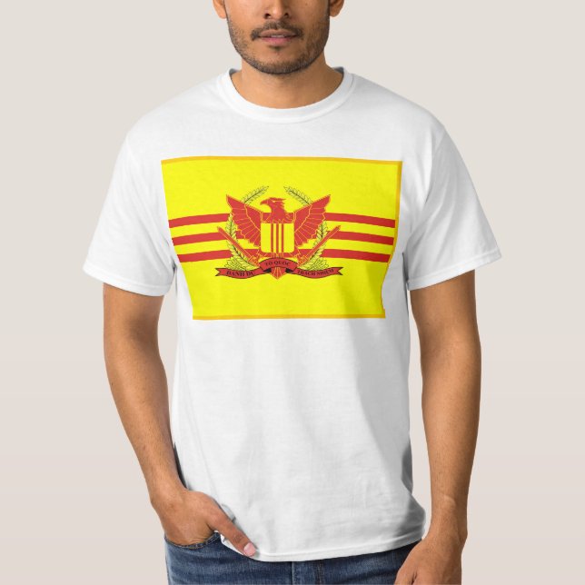 Republik av den södra Vietnam krigsmaktflagga T Shirt (Framsida)