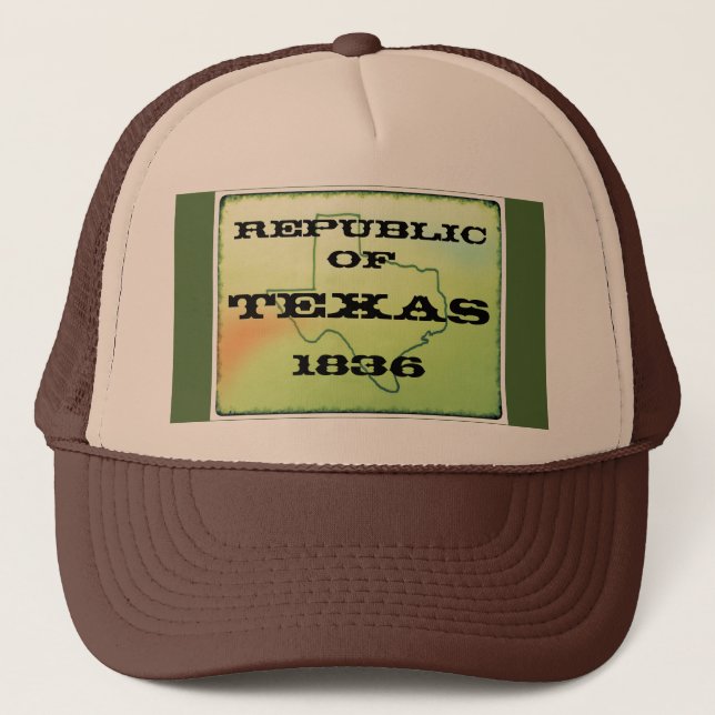 Republik av den Texas truckerkepsen 1836 Truckerkeps (Framsida)
