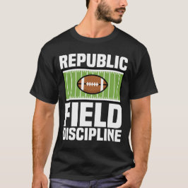 REPUBLIK FÄLT DISCIPLIN - NEW ENGLAND FOTBOLL T SHIRT
