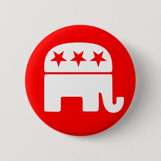 Republika Elephant Button Knapp (Framsida)