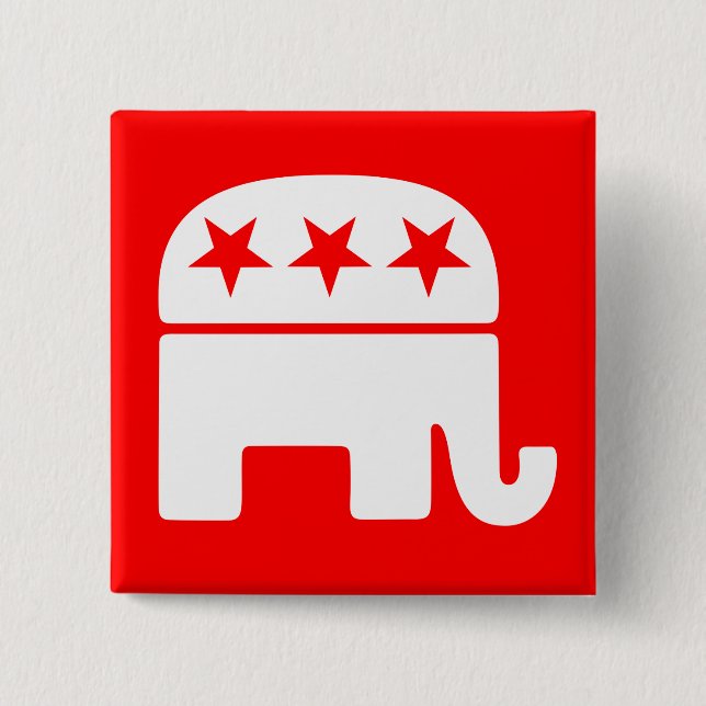 Republika Elephant Button Knapp (Framsida)