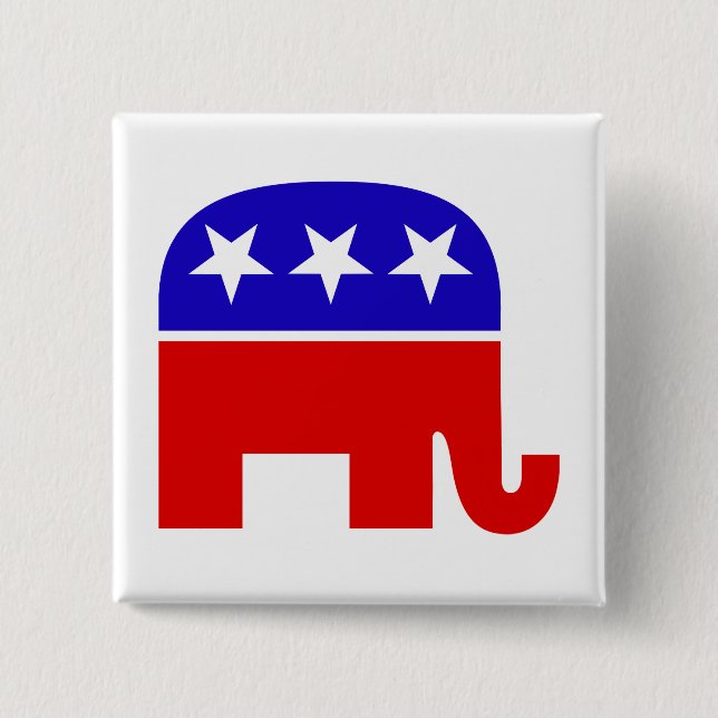 Republika Elephant Button Knapp (Framsida)