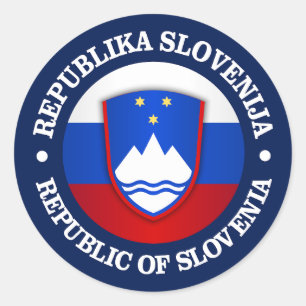 Republika Slovenien Runt Klistermärke