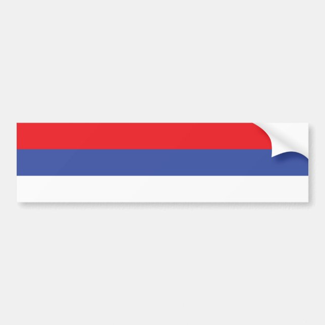 Republika Srpska Flagga Bildekal (Framsidan)