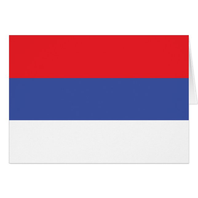 Republika Srpska Flagga Hälsningskort (Framsidan Horizontal)