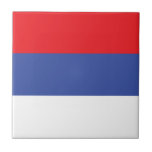 Republika Srpska-flagga Kakelplatta<br><div class="desc">Republika Srpskas patriotiska flagga.</div>