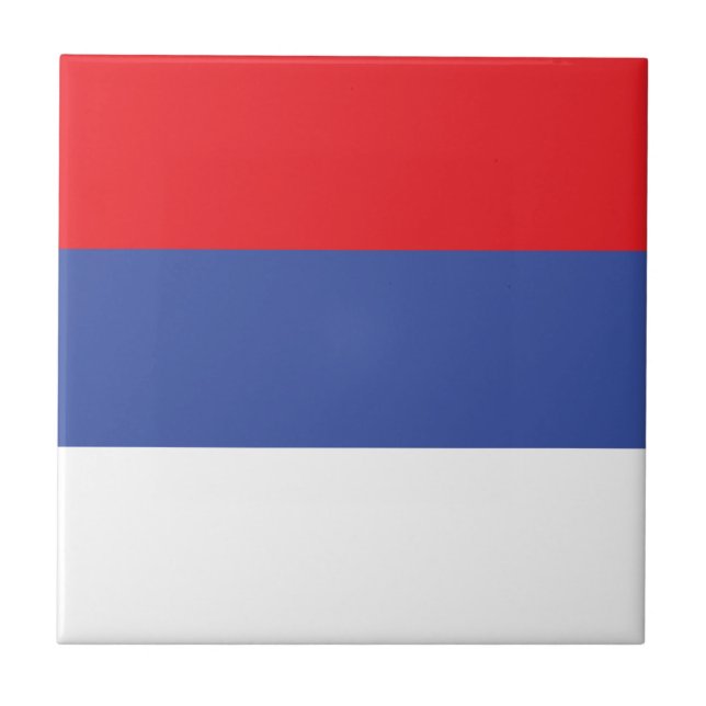 Republika Srpska Flagga Kakelplatta (Framsidan)