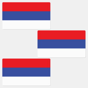 Republika Srpska-flagga Klistermärke