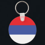Republika Srpska-flagga Nyckelring<br><div class="desc">Republika Srpskas patriotiska flagga.</div>