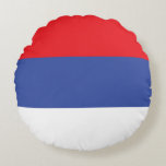 Republika Srpska-flagga Rund Kudde<br><div class="desc">Republika Srpskas patriotiska flagga.</div>