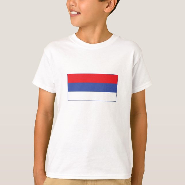 Republika Srpska Flagga T Shirt (Framsida)
