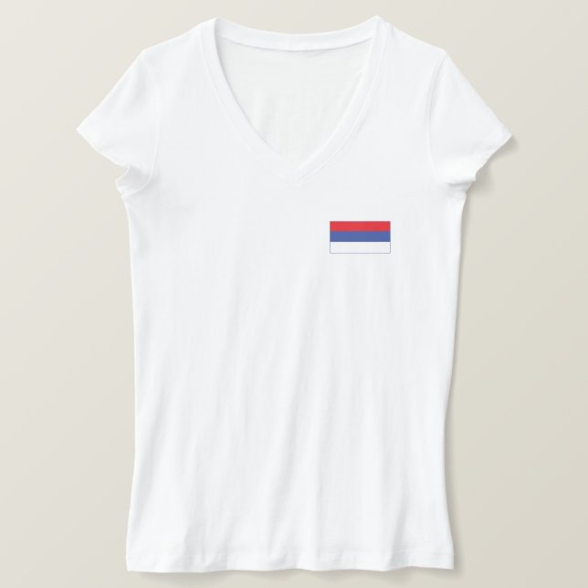 Republika Srpska Flagga T Shirt (Design framsida)