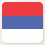 Republika Srpska-flagga Underlägg Papper Kvadrat<br><div class="desc">Republika Srpskas patriotiska flagga.</div>