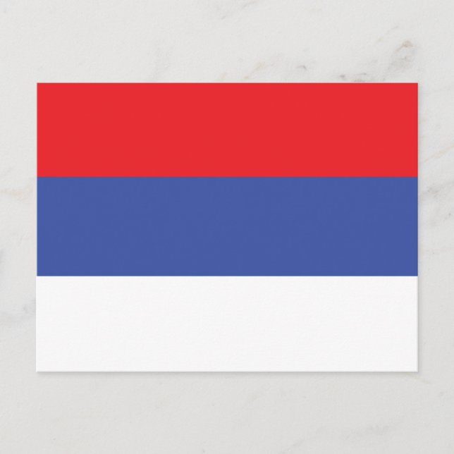 Republika Srpska Flagga Vykort (Framsida)