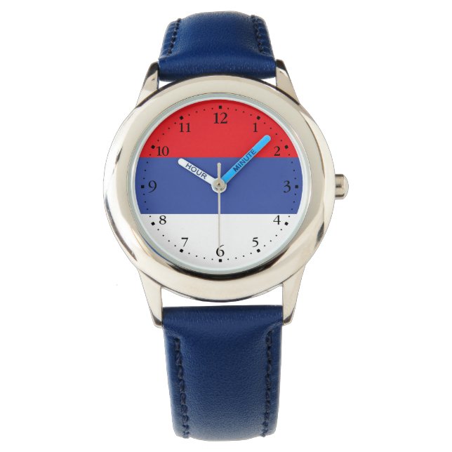 Republika Srpskas flagga Armbandsur (Framsida)