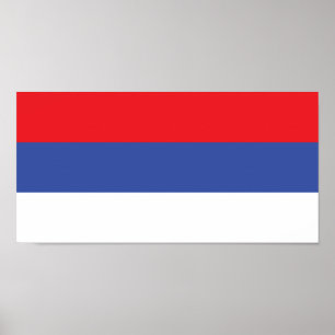 Republika Srpskas flagga Poster