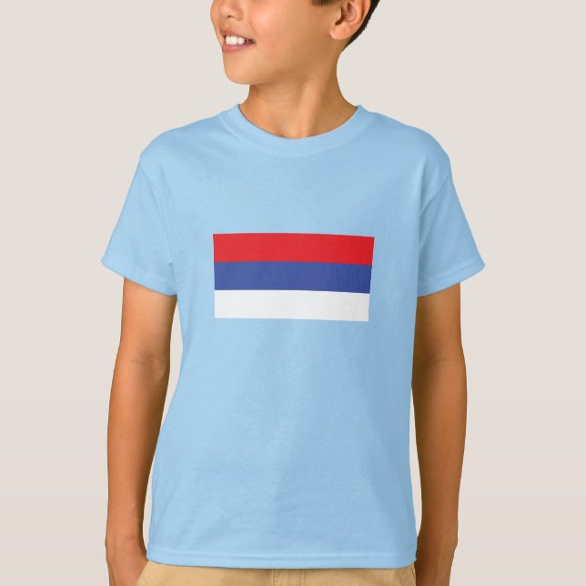 Republika Srpskas flagga T Shirt (Framsida)