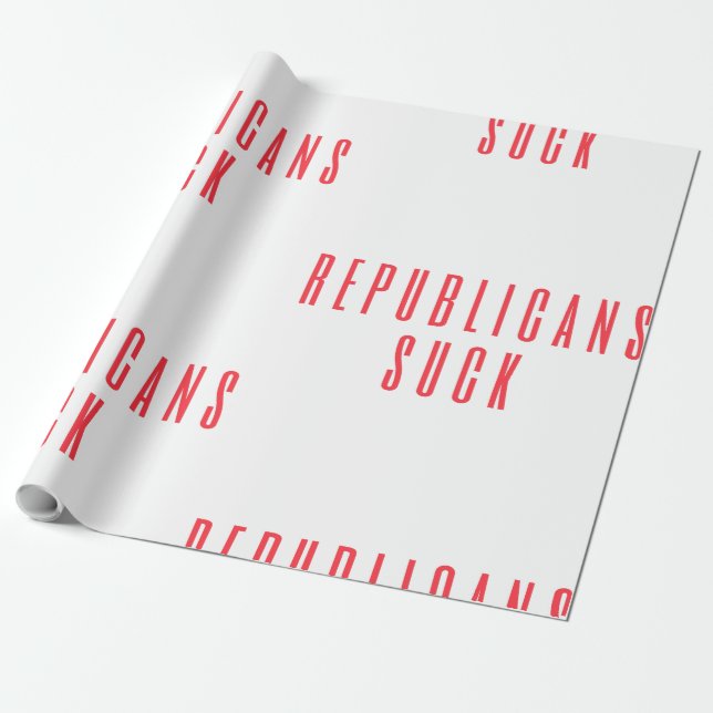 Republika Suck! Politisk citat för liberala dyster Presentpapper (Utrullad)