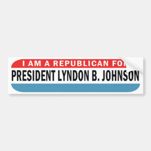 Republikan 1964 för den Johnson LBJ bildekalet Bildekal