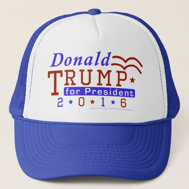 Republikan 2016 för Donald Trump presidentval Truckerkeps (Framsida)