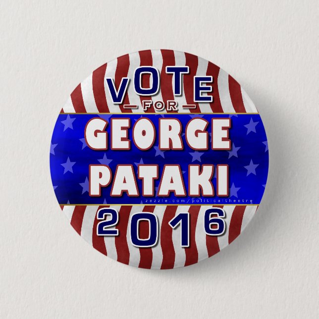Republikan 2016 för George Pataki presidentval Knapp (Framsida)
