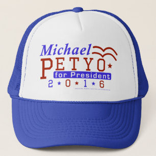Republikan 2016 för Michael Petyo presidentval Truckerkeps